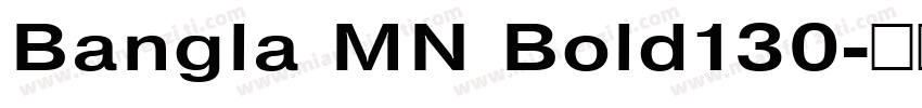 Bangla MN Bold130字体转换